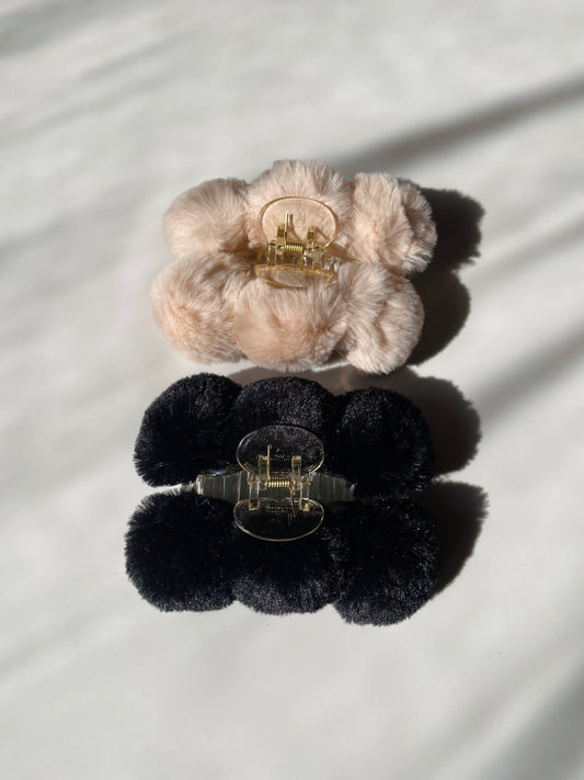 Bubble Fluffy Claw Clips