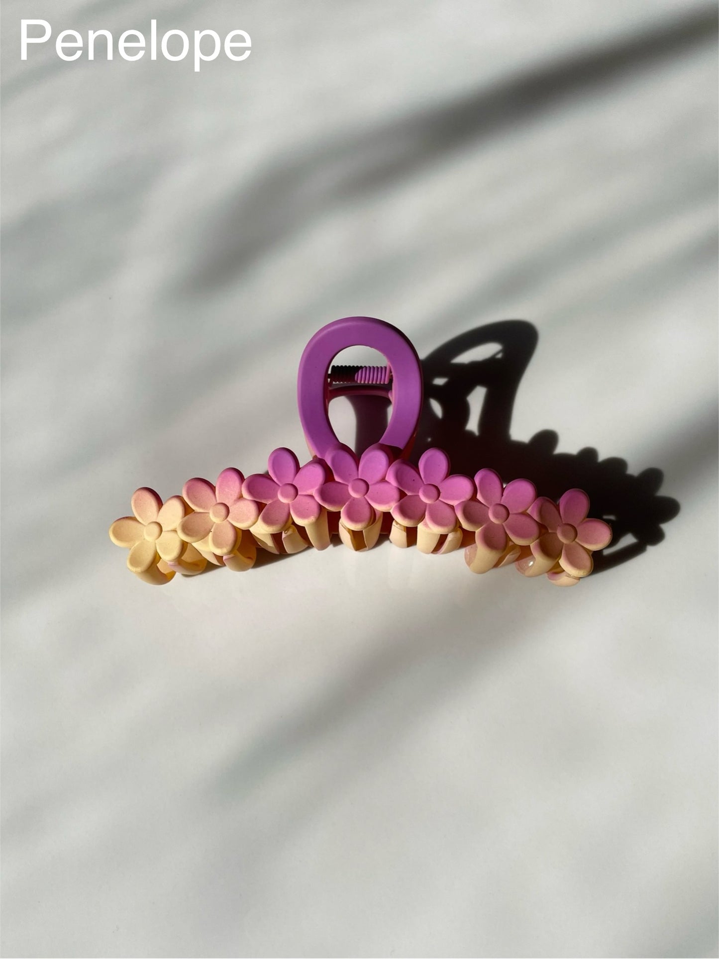 Ombre Floral Claw Clips