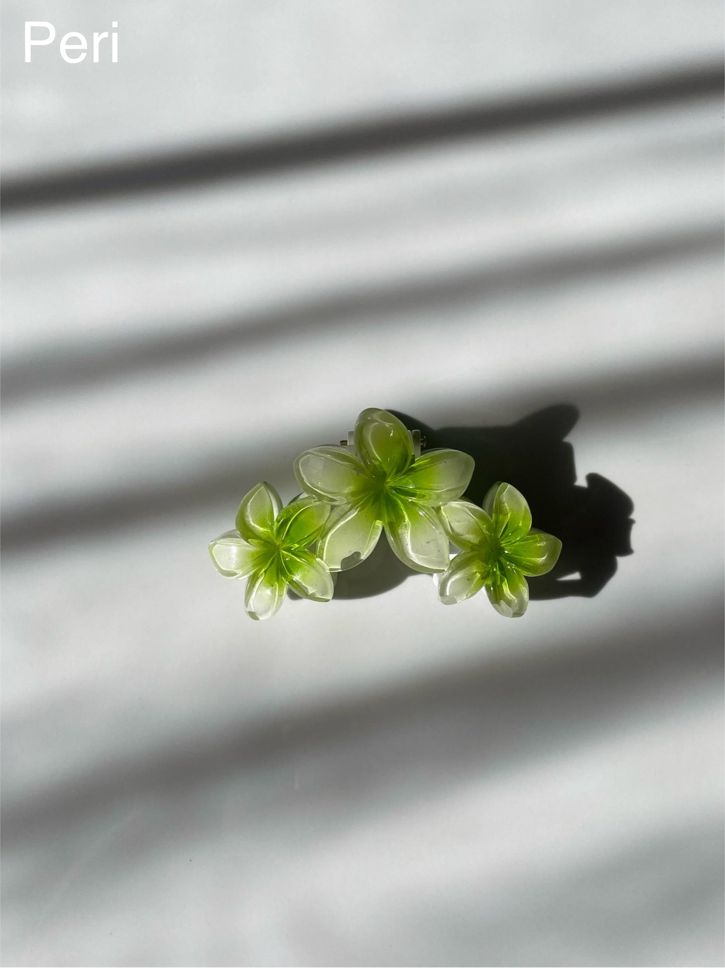 Trio Flower Claw Clips