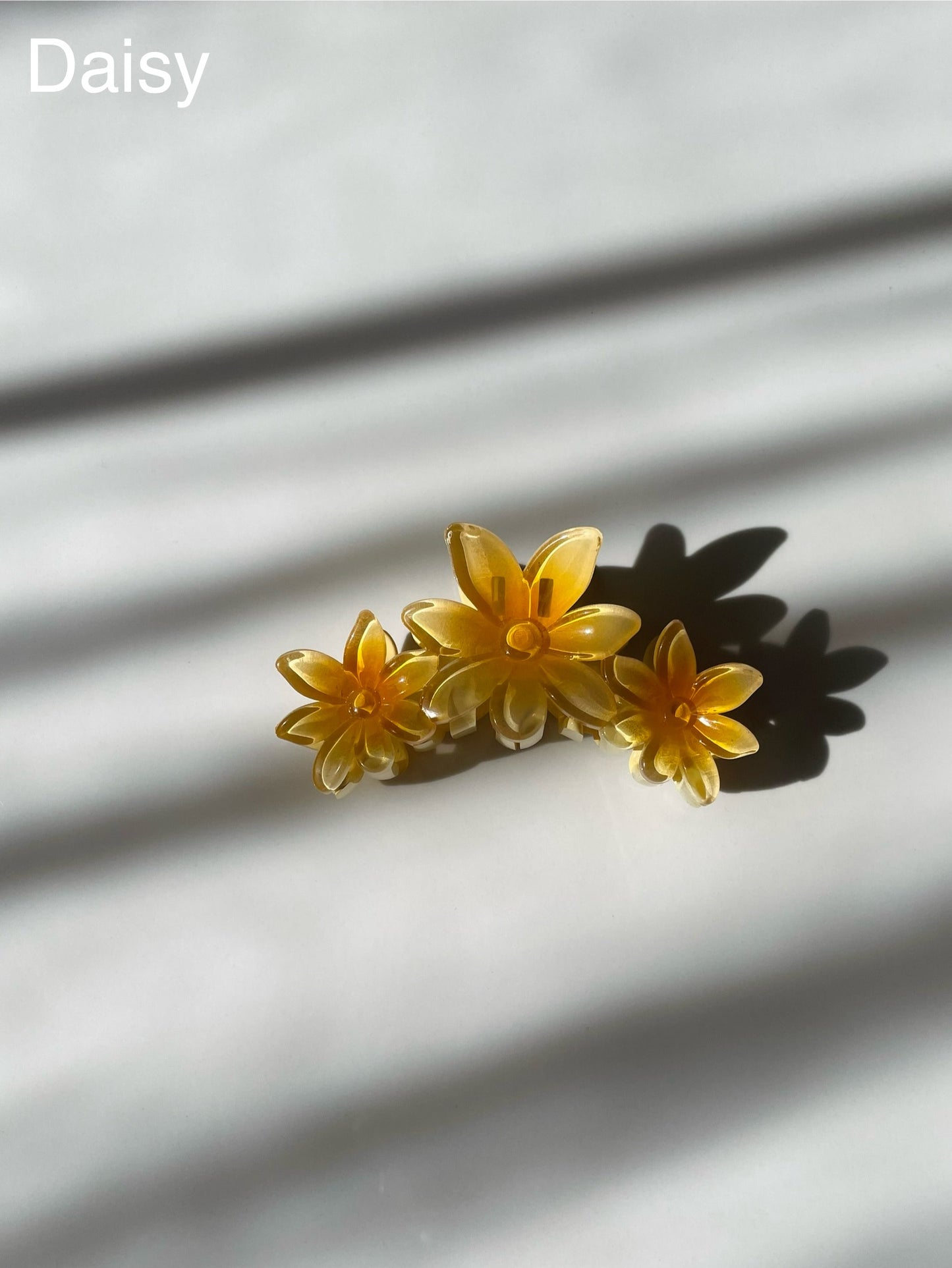 Trio Flower Claw Clips